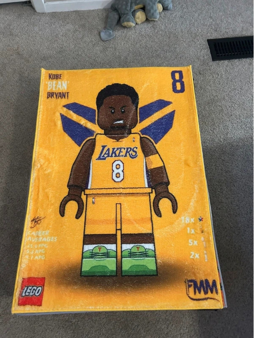 Kobe Bryant tufted rug 22”x32”